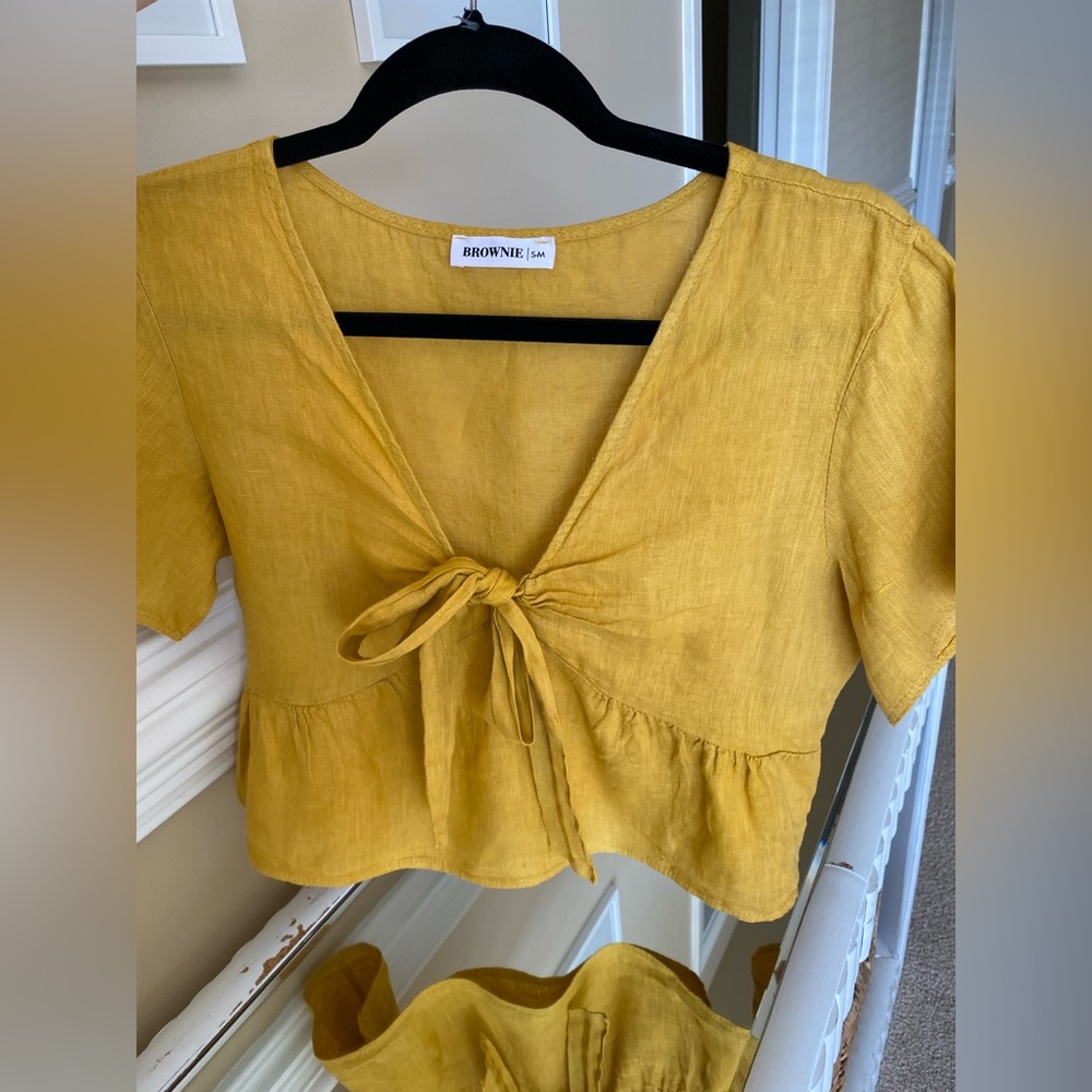 Brownie Spain Linen Top